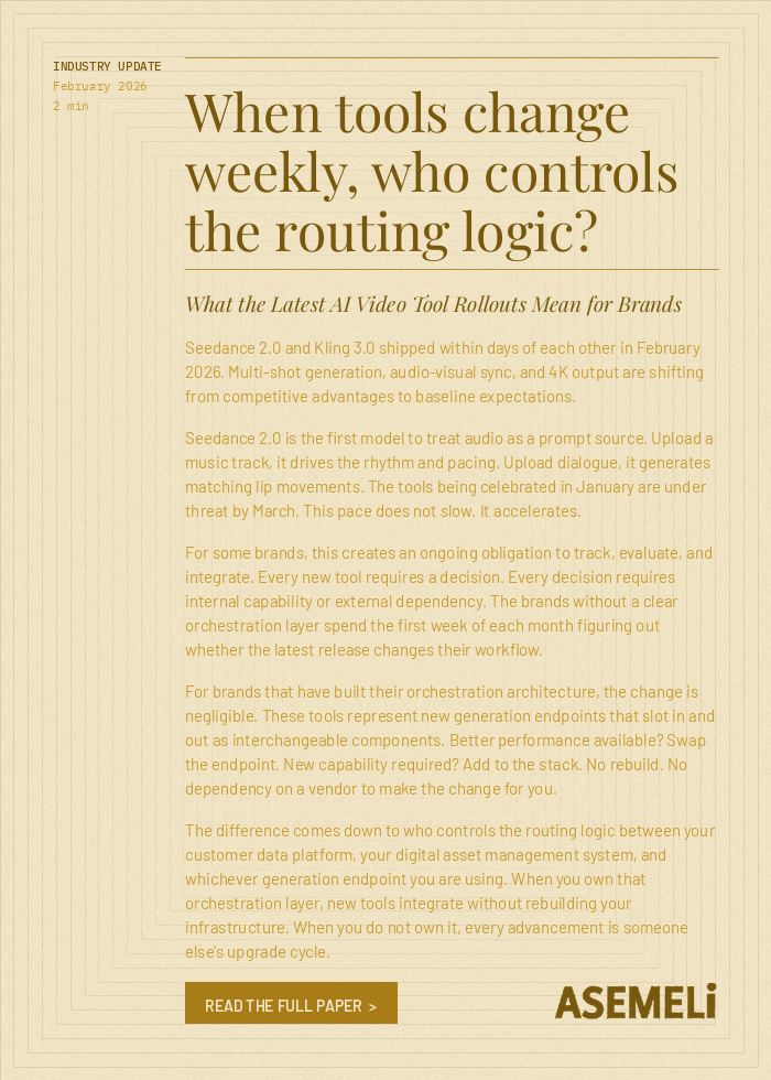 When tools change weekly, who controls the routing logic?