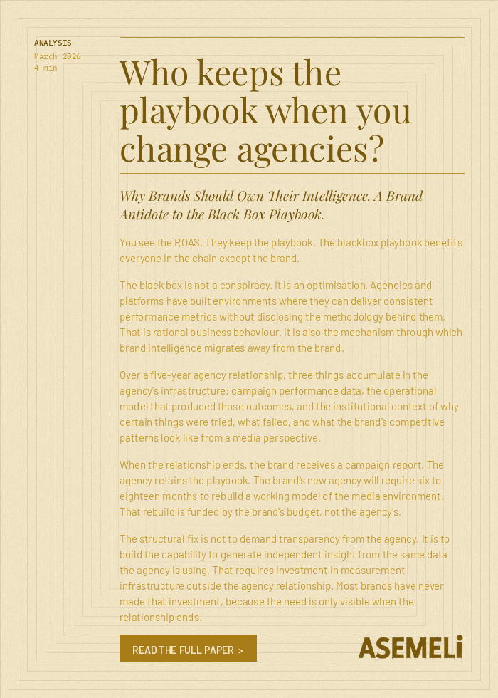 Who keeps the playbook when you change agencies?