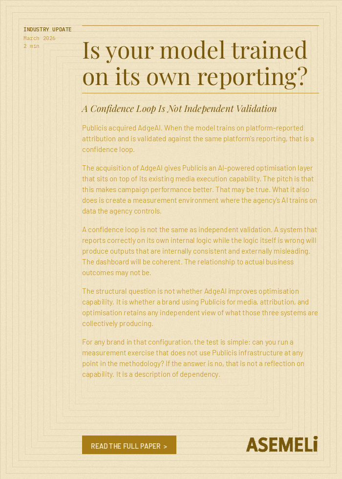 Is your model trained on its own reporting?