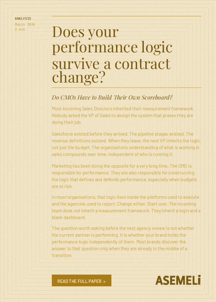 Does your performance logic survive a contract change?