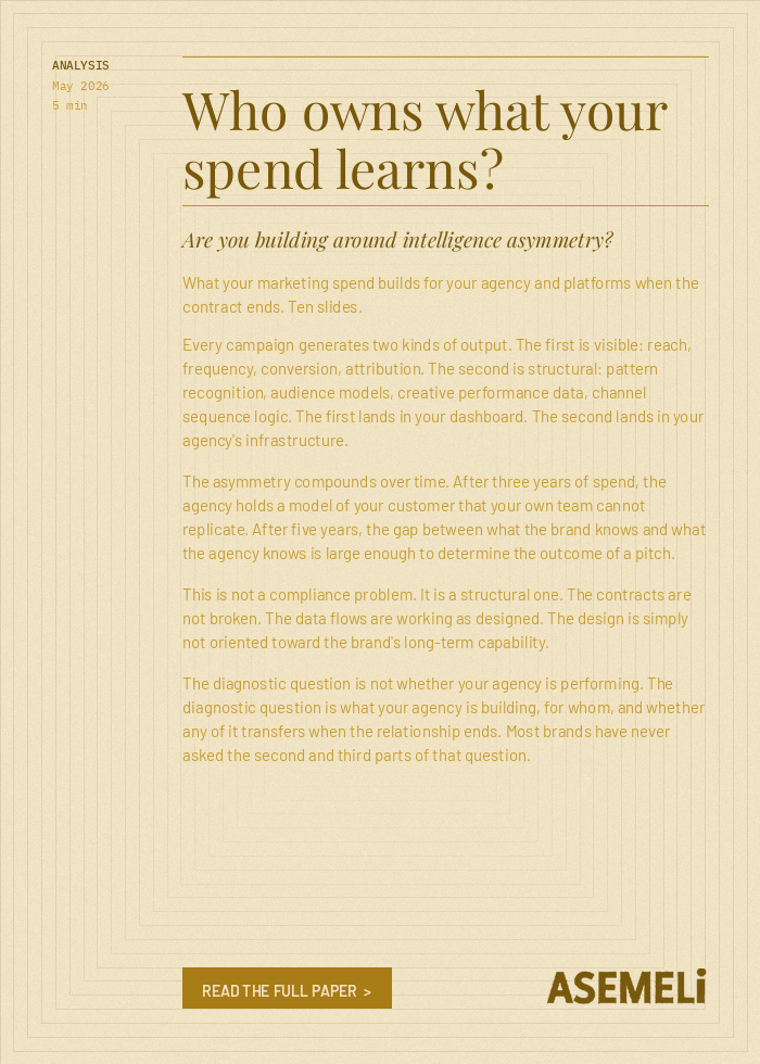 Who owns what your spend learns?