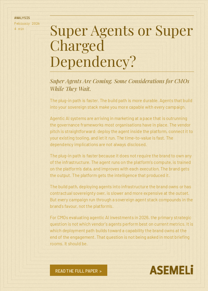 Super Agents or Super Charged Dependency?